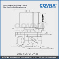 2 / 2way Pilot Operated Direct Act Normalmente fechado Solenóide 24VDC